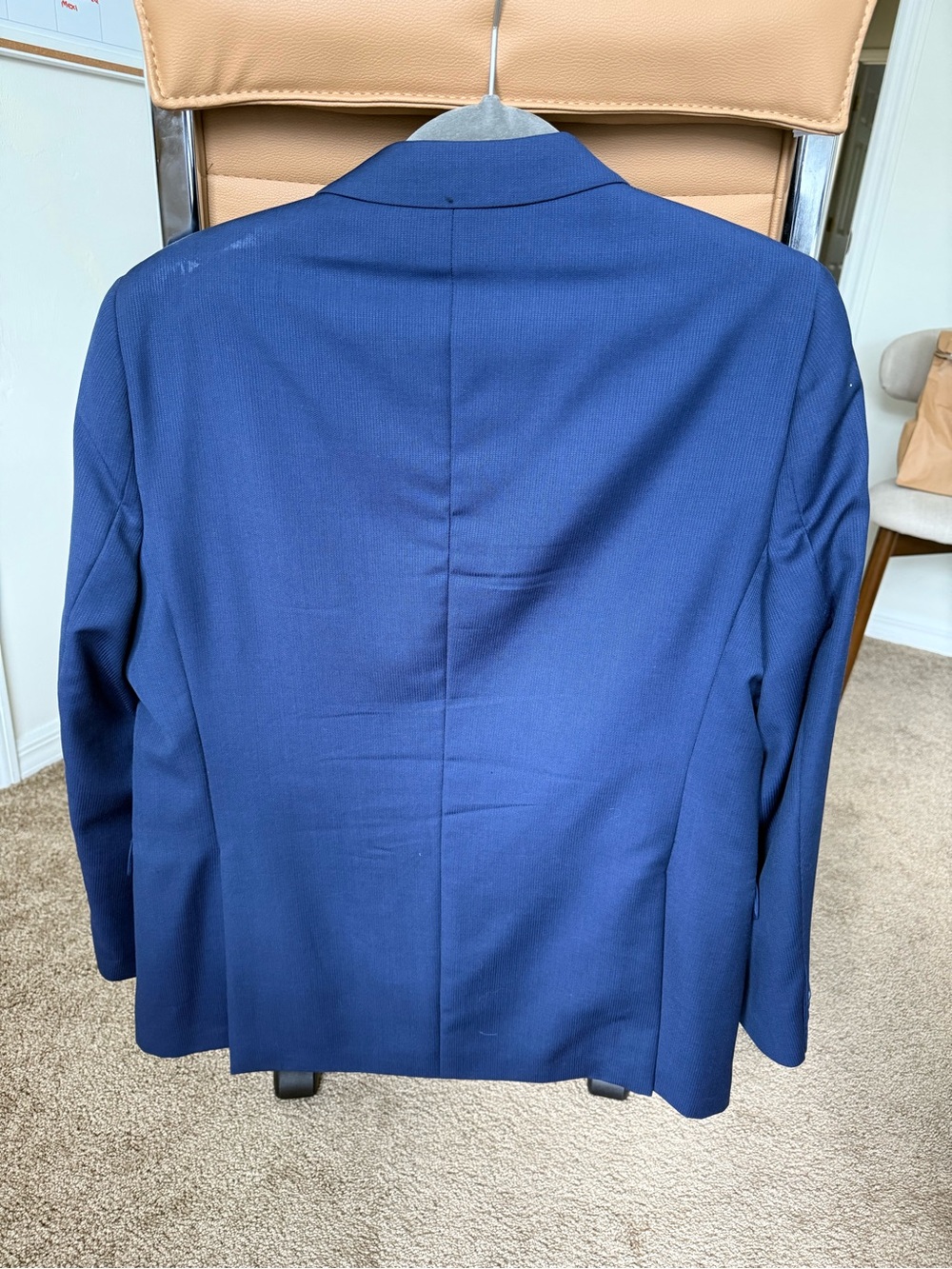 Austin Reed Blue Two-Button Notch Lapel Blazer - Picture 2 of 5